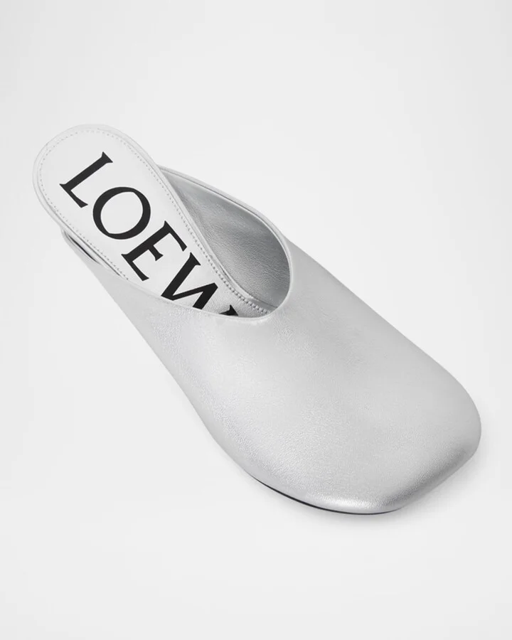 Toy Metallic Mule Pumps - Image 3