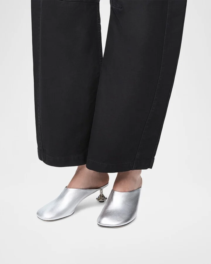 Toy Metallic Mule Pumps - Image 6
