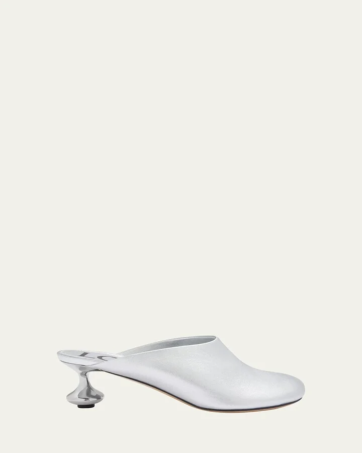 Toy Metallic Mule Pumps