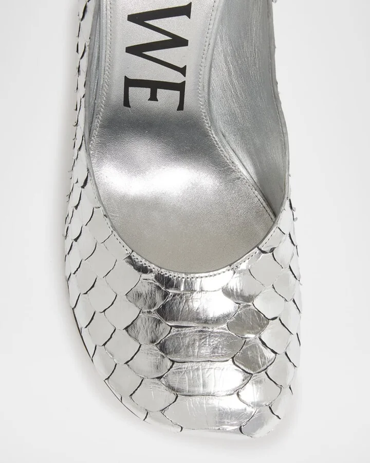 Toy Metallic Python Pumps - Image 4