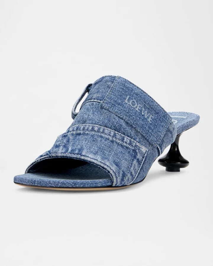 Toy Panta Denim Slide Sandals - Image 5