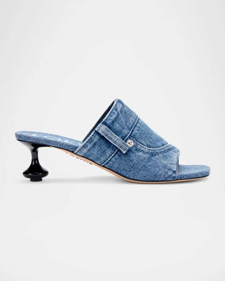 Toy Panta Denim Slide Sandals