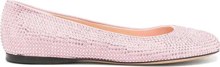 Toy rhinestoned ballerina shoes