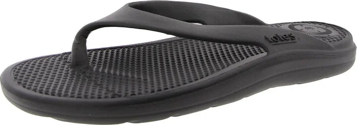 TQX1220 Womens Logo Manmade Flip-Flops
