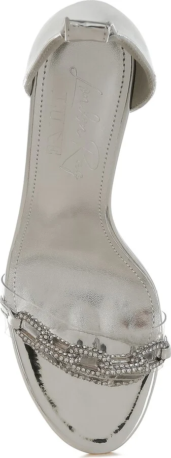 Traben Rhinestone Link Metallic Sandal - Image 5
