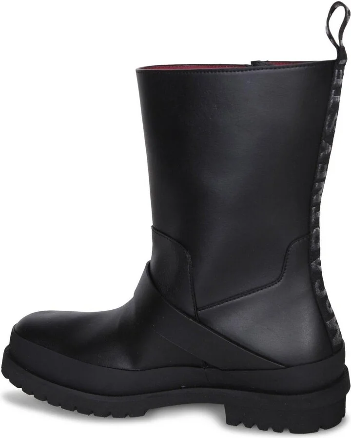 Trace Buckle-strap Biker Boots - Image 3