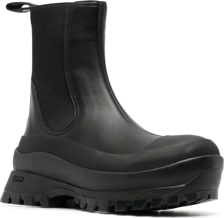 Trace faux-leather ankle boots - Image 2