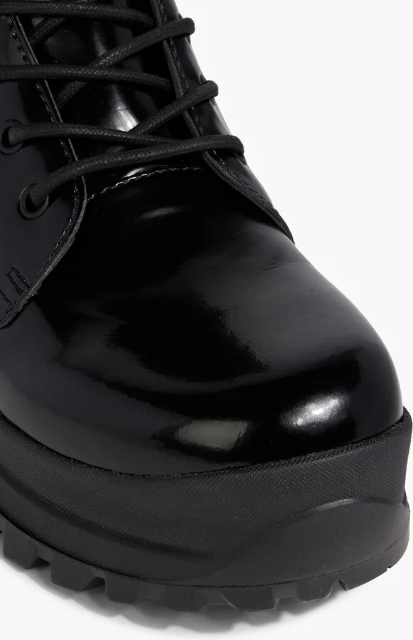 Trace glossed combat boots - Image 4