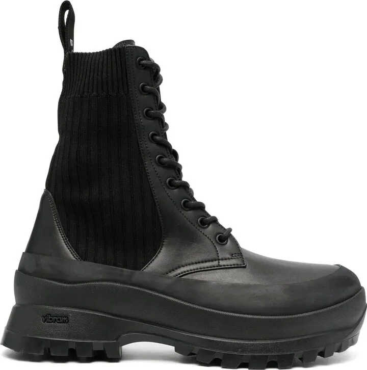 Trace lace-up combat boots