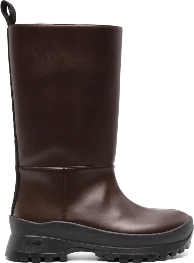 Trace logo-detail ankle boots