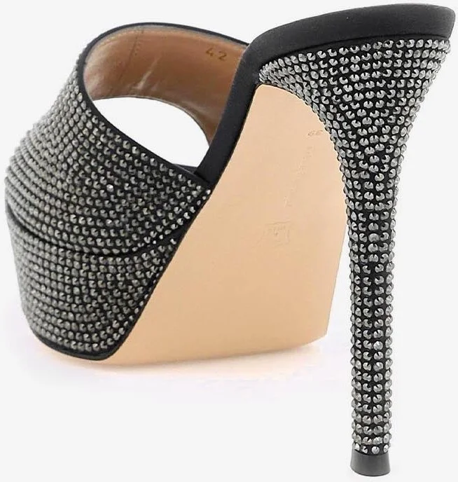 Tracey 85 Crystal-Embellished Platform Mules - Image 2