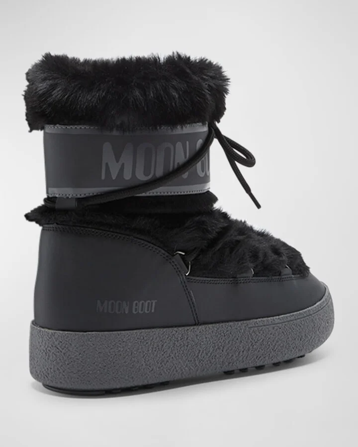 Track Faux Fur Ankle Snow Boots - Image 2
