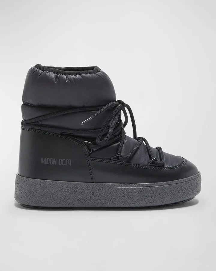 Track Nylon Lace-Up Snow Boots
