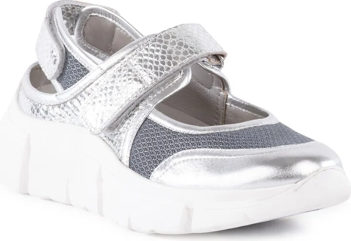 Silver/ Silver Leather