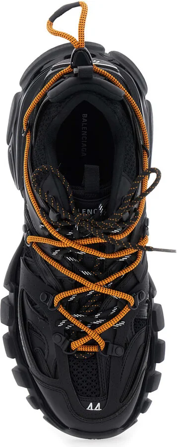 'track Trail Laces' Black Sneakers With Rear Closure With Cord Laces And Logo Lettering On The Side In Tech Fabric Woman - Image 4