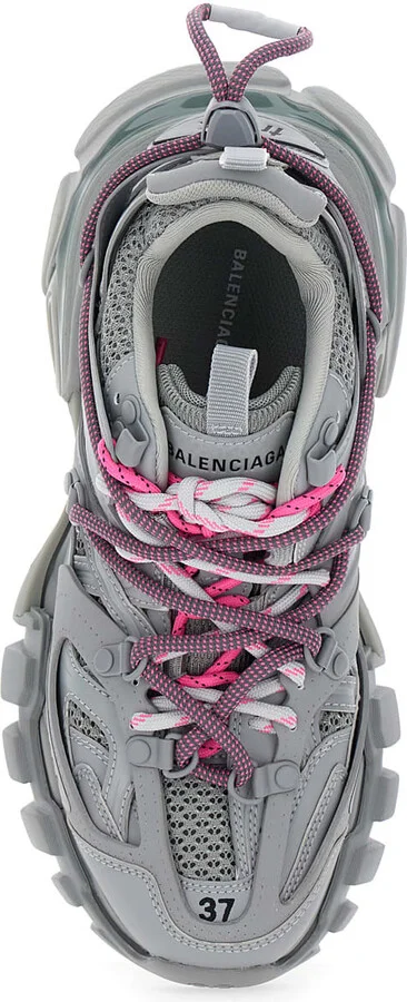 'track Trail Laces' White Low Top Sneakers With Embossed Logo On The Tongue And Size Patch On The Toe In Tech Fabric Woman - Image 4