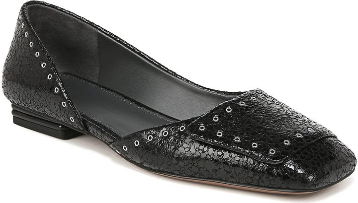 Tracy Embellished Leather Flat