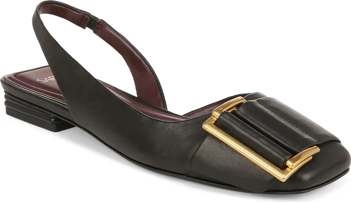 Tracy Slingback Square Toe Flat