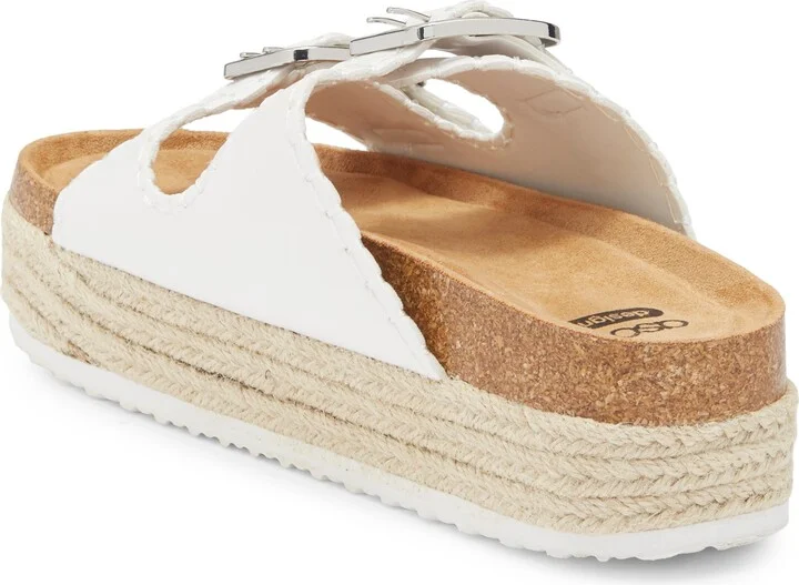 Traffic Double Buckle Espadrille Flatform Sandal - Image 2