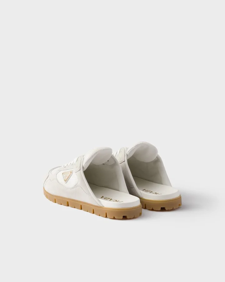 Trail mesh fabric and suede mules - Image 4
