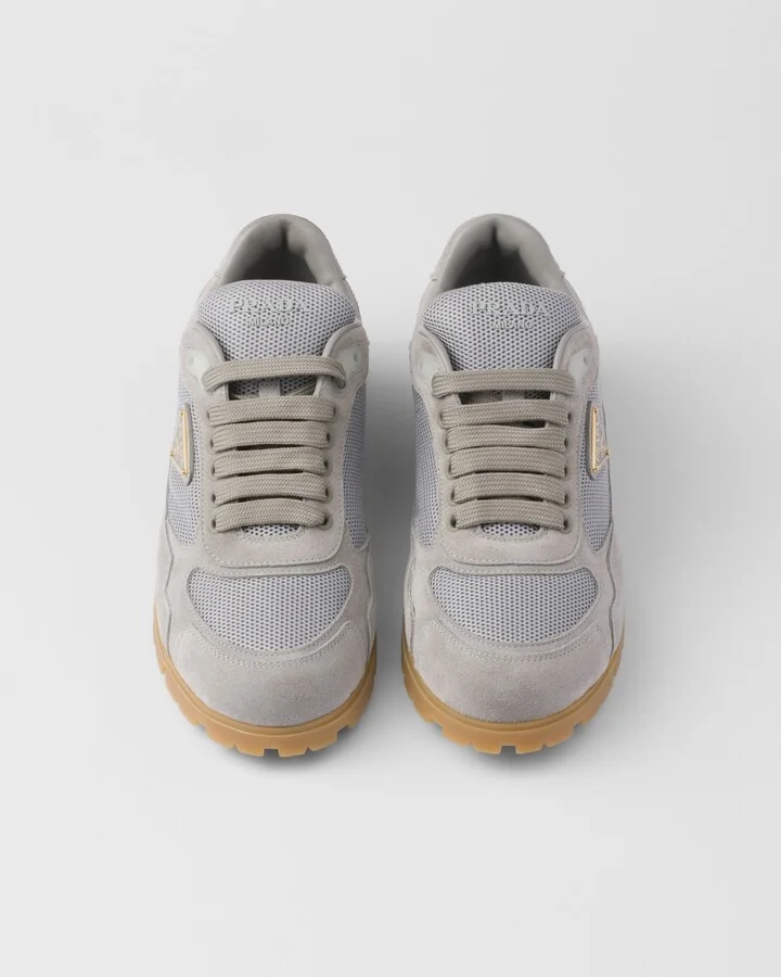 Trail mesh fabric and suede sneakers - Image 3