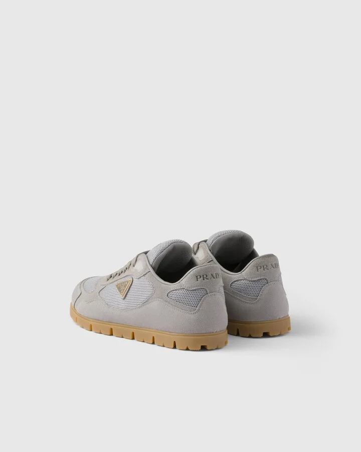 Trail mesh fabric and suede sneakers - Image 4