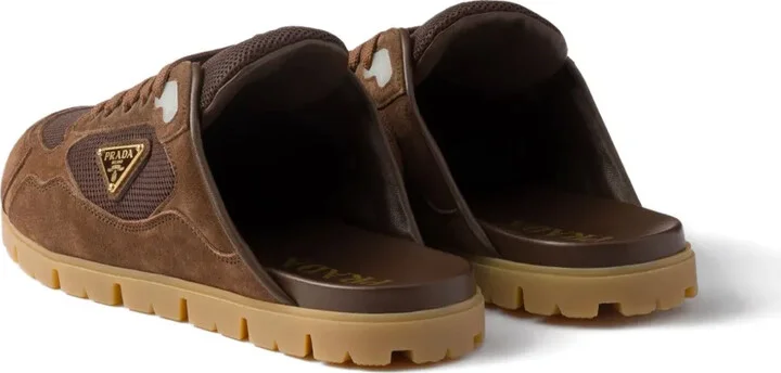 Trail mesh-panel suede mules - Image 2