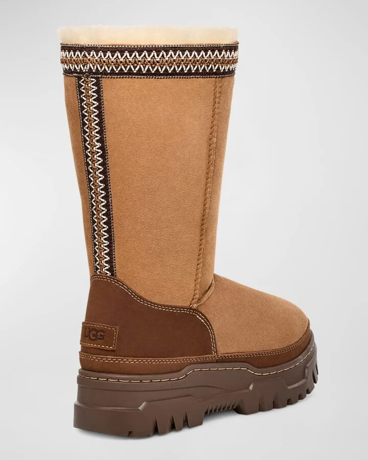 Trailgrazer Suede Shearling Tall Boots - Image 5