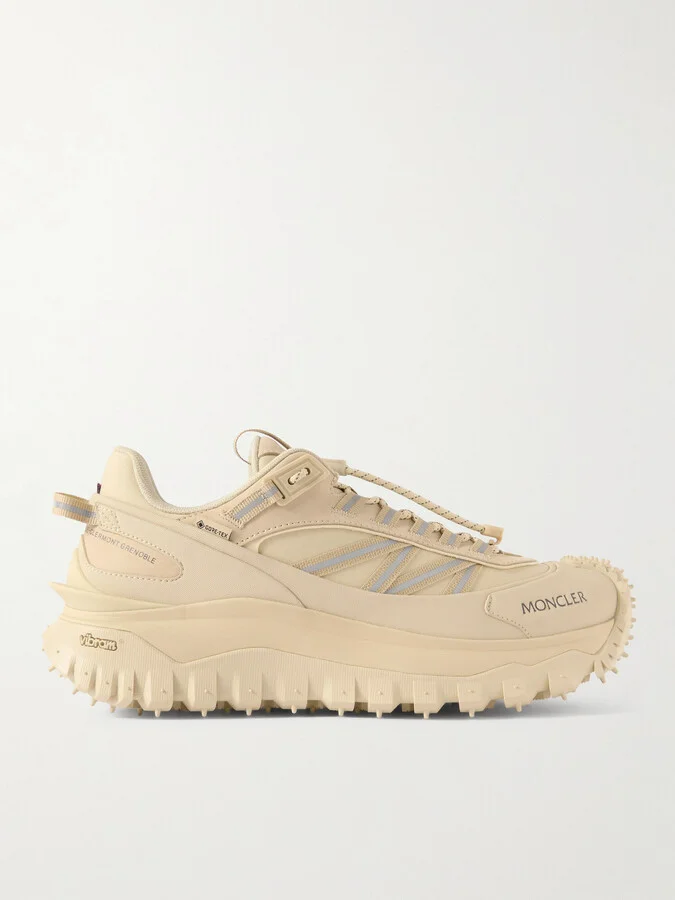 Trailgrip GTX Leather-Trimmed Canvas Sneakers
