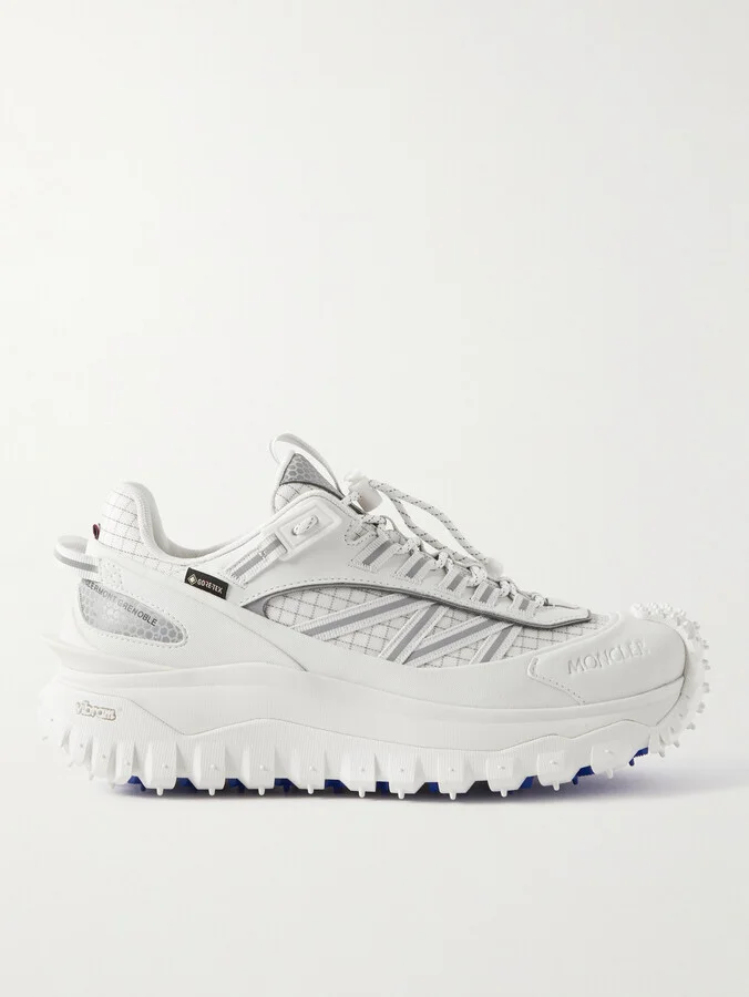 Trailgrip GTX Leather-Trimmed Mesh and Canvas Sneakers