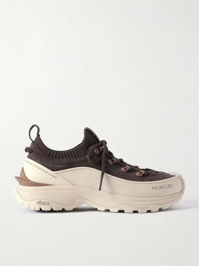 Trailgrip Lite 3 Rubber-Trimmed Nubuck and Brushed-Suede Sneakers