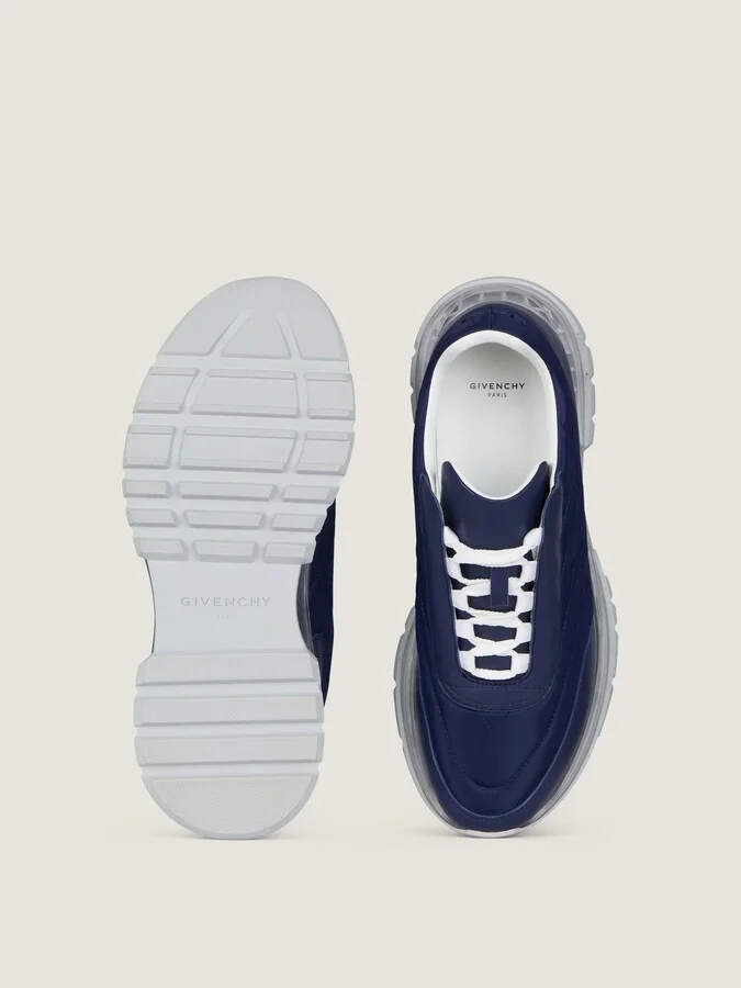 Trainers sneakers in padded nylon and leather - Image 4