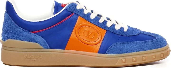 Blue, orange