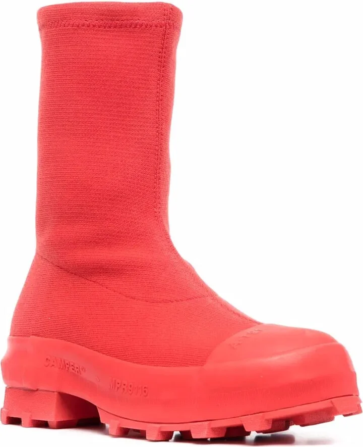 Traktori stretch-knit high-ankle boots - Image 2