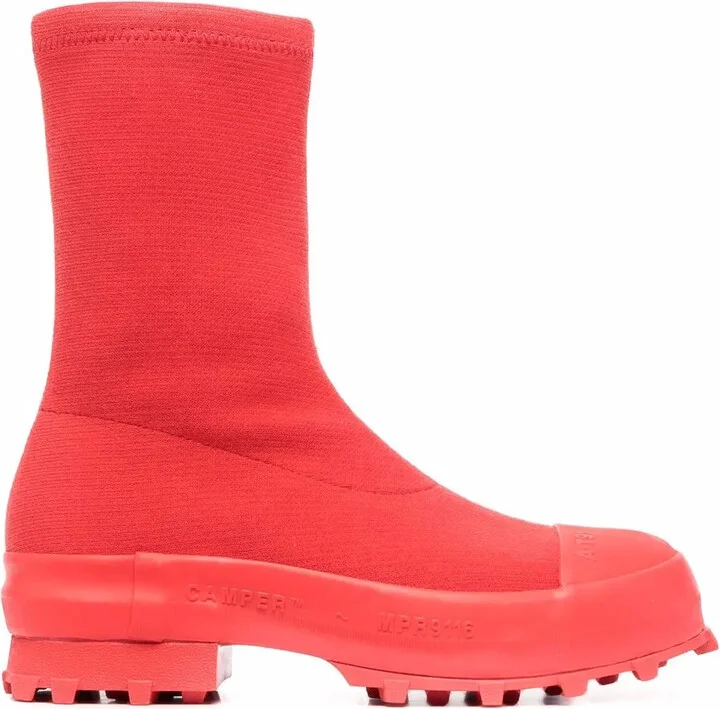 Traktori stretch-knit high-ankle boots