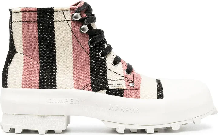 Traktori striped ankle boots