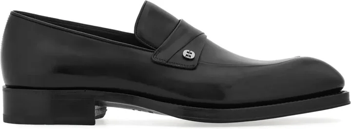 Tramezza almond-toe leather loafers
