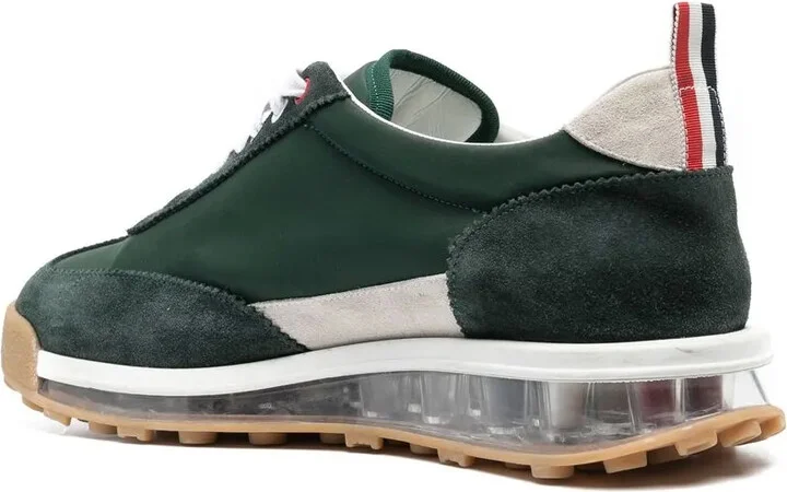 Translucent-Sole Leather Sneakers - Image 3