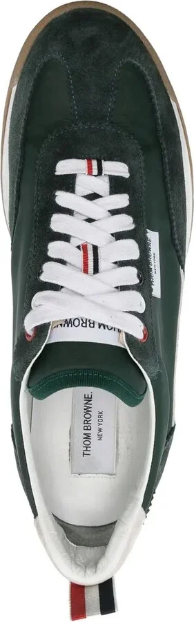 Translucent-Sole Leather Sneakers - Image 4