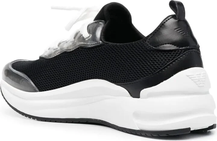 Transparent-Detail Low-Top Sneakers - Image 3