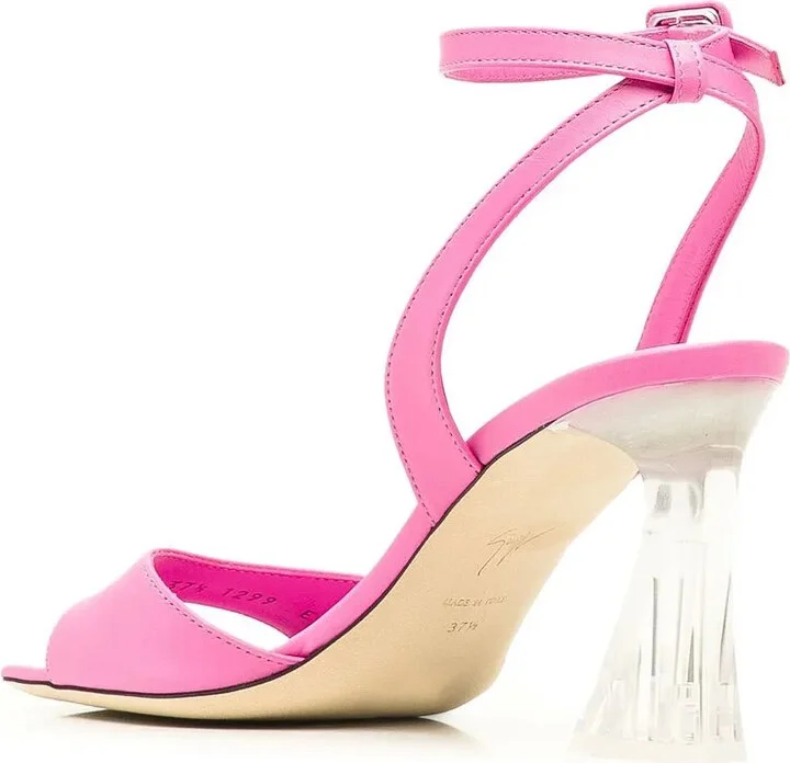 Transparent-Heel Strappy Sandals - Image 3
