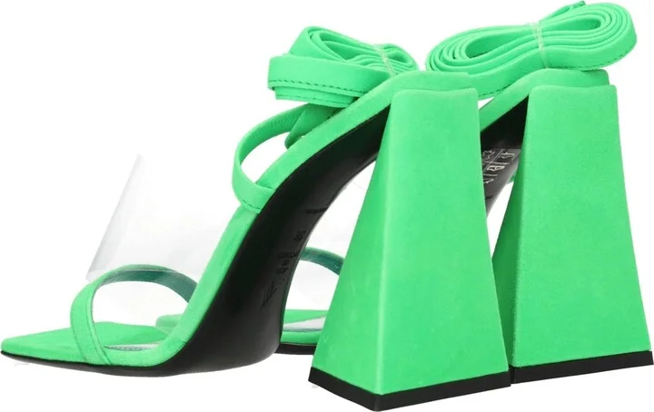 Transparent Leather Flat Women's Sandals - Image 4