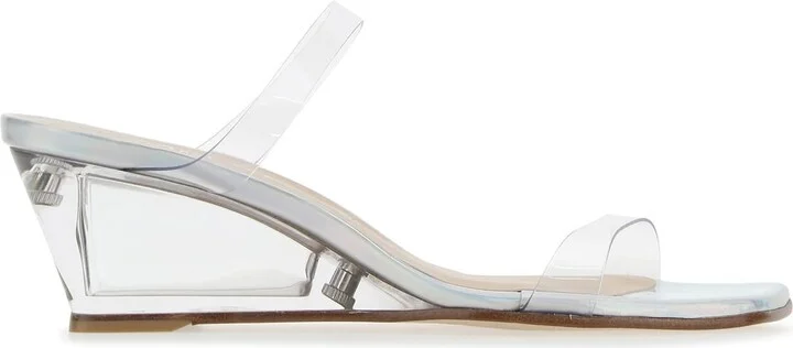 Transparent PVC Lucite Aleena mules