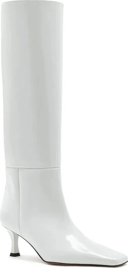 Trap leather knee-high boots - Image 2
