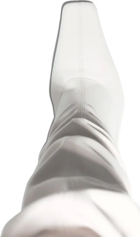 Trap over-the-knee leather boots - Image 4