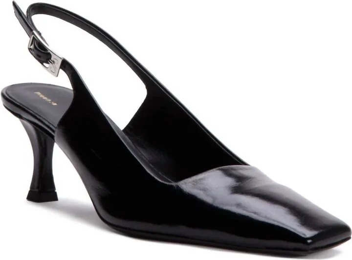 Trap Slingback Pumps In Black
