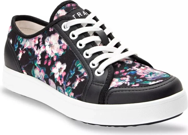 Black/Multicolor Floral Print
