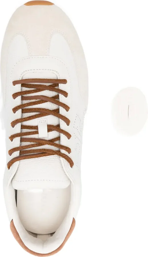 Travel leather perforated sneakers - Image 4