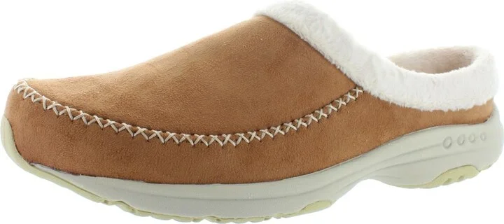 Travel Slip 2 Womens Faux Fur Lined Slip On Mule Slippers