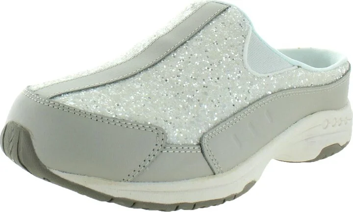 Travel Time 332 Womens Leather Walking Mule Sneakers